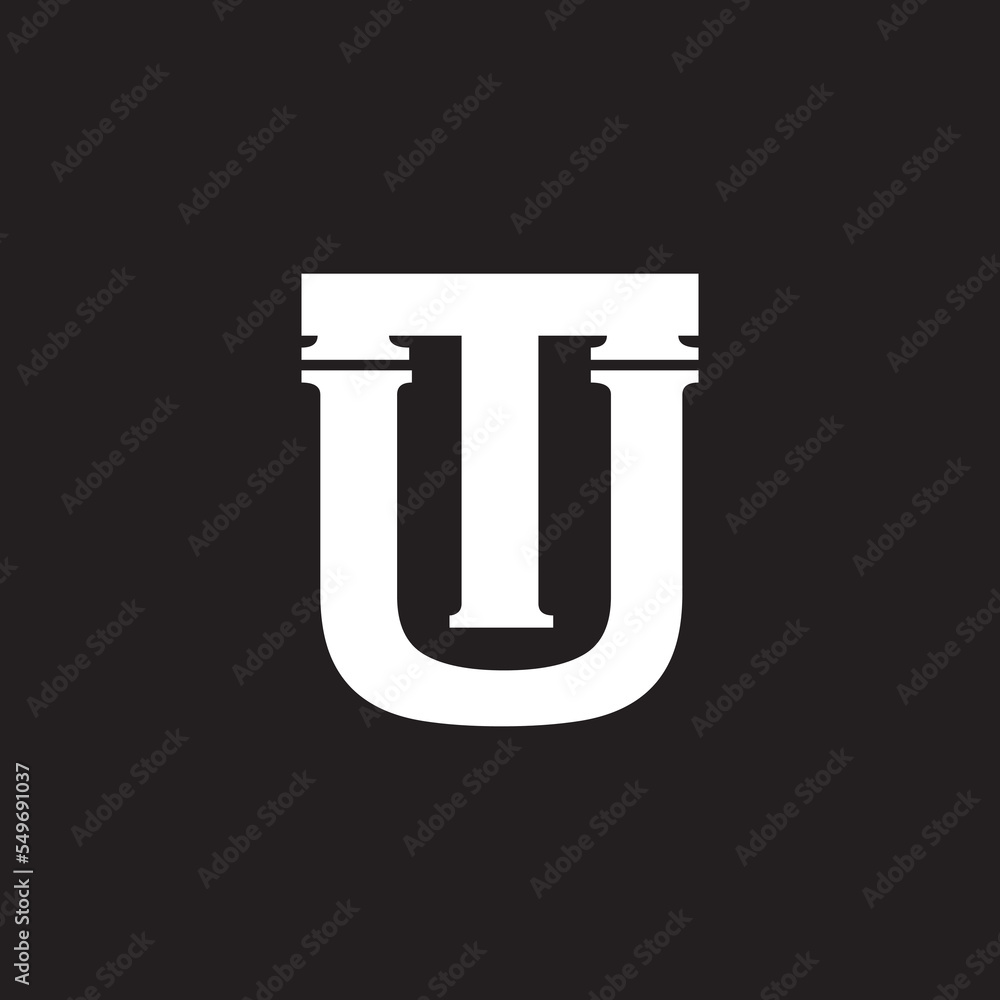 monogram combination of letter T, and U good for business or fashion logo. monogram combination of letter T, and U good for business or fashion logo.