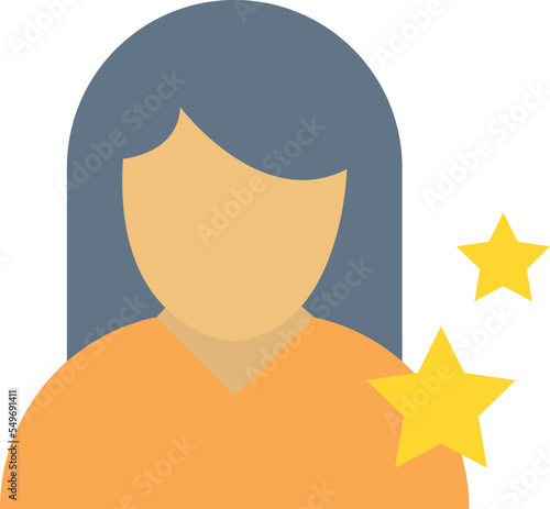 Actress Vector Icon
