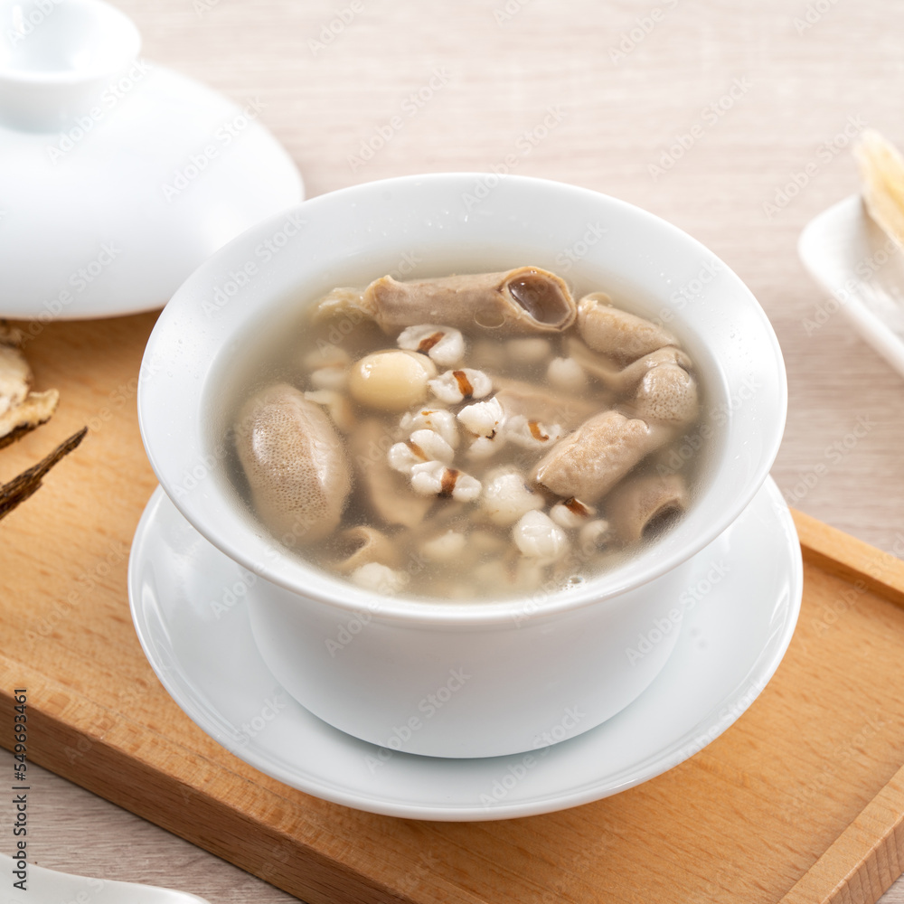 Four Tonics Soup. Delicious traditional Chinese herb flavor food. Four Tonics Soup. Delicious traditional Chinese herb flavor food.