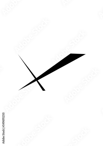 Motif principal en x spécial de couleur noir avec beaucoup d'originalité et épuré.
