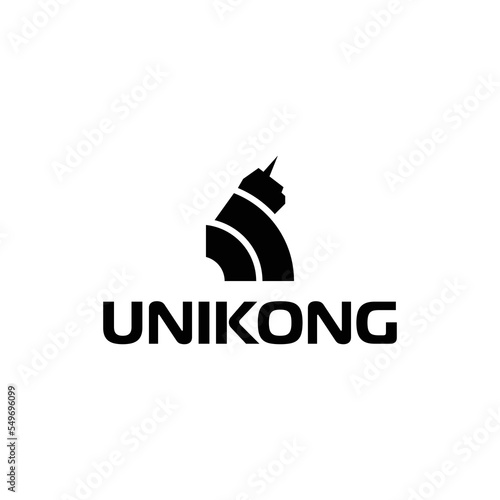 Simple kingkong logo design 