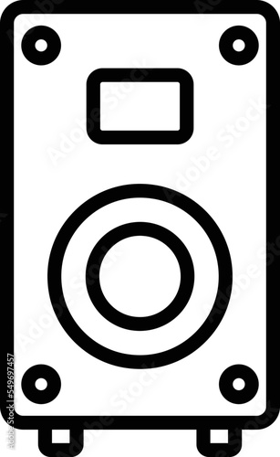 Subwoofer Vector Icon
