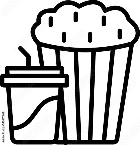 Popcorn Vector Icon
