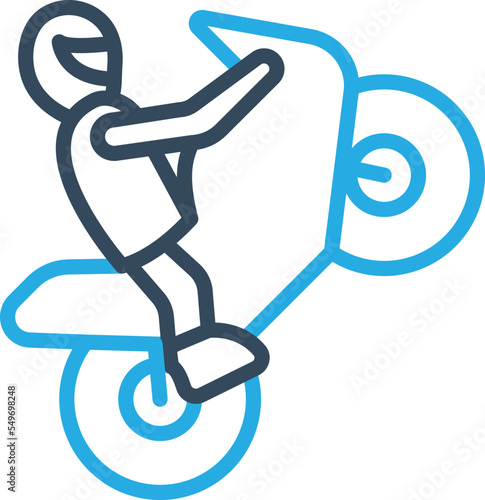 Biker Vector Icon
