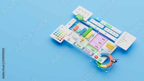 Fotografie Spreadsheets graphs charts table data business financial report analysis screen software accounting management marketing document growth diagram planning calculate budget statistics