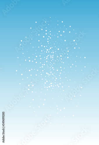 Wallpaper Mural Silver Snowfall Vector Blue Background. Xmas Torontodigital.ca