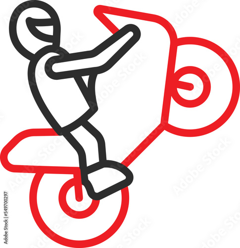 Biker Vector Icon
