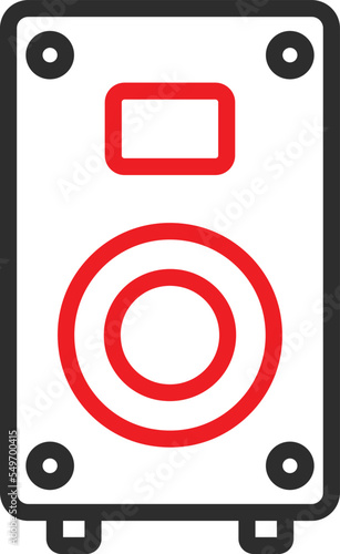 Subwoofer Vector Icon
