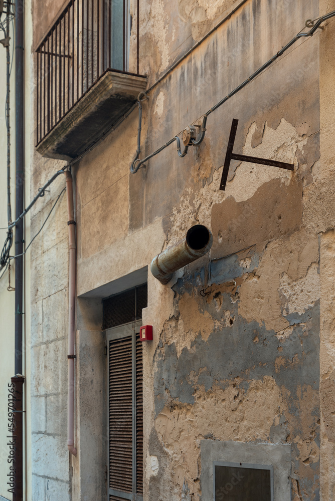 Fototapeta premium Facade of an old building.