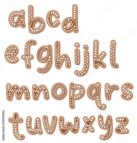 Christmas Cookie Alphabet Letter Set