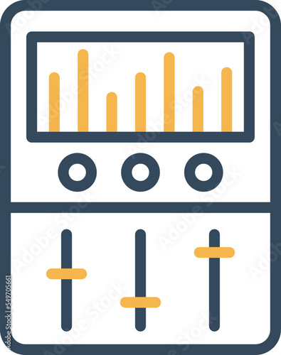 equalizer device Vector Icon

