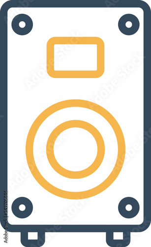 Subwoofer Vector Icon
