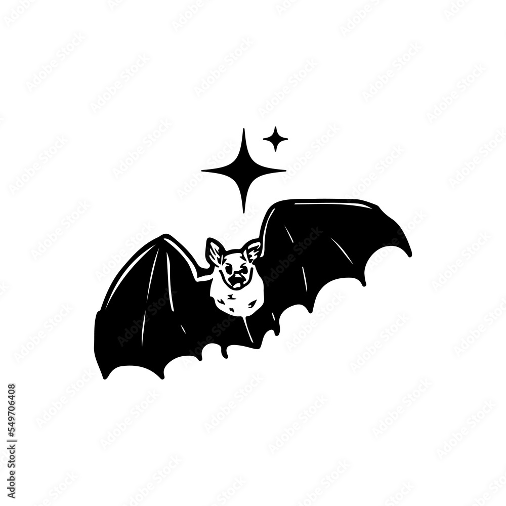 bat illustration vector with concept bat illustration vector with concept