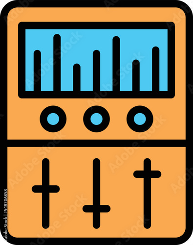 equalizer device Vector Icon
