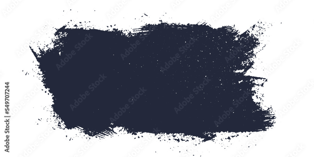 Black ink stain. Black paint, ink brush stroke, dark paint brush stain with noise texture. Modern abstract banner with black ink stain brush. Isolated abstact ink texture. Vector Illustration Black ink stain. Black paint, ink brush stroke, dark paint brush stain with noise texture. Modern abstract banner with black ink stain brush. Isolated abstact ink texture. Vector Illustration
