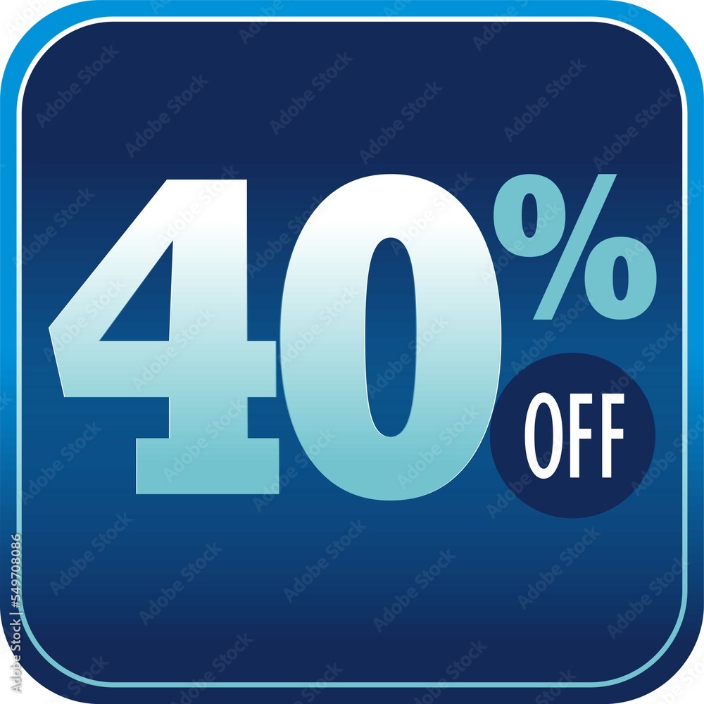 Notice, seal, vector, discount, 40% off, art, design, icon, poster, highlight, black friday, square art, art in blue square shape, Notice, seal, vector, discount, 40% off, art, design, icon, poster, highlight, black friday, square art, art in blue square shape,