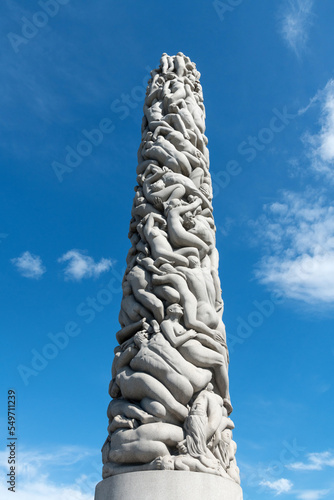 Canvas Print Skulpturen Park- Frogner Park Gustav Vigeland in Oslo, Norwegen