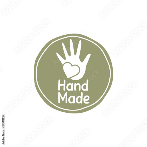 Handcrafted product label icon logo vector template