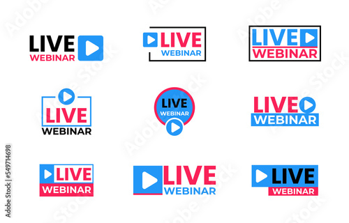 Live Webinar Social Media Badge