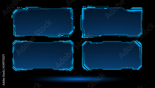 abstract hud ui. Abstract hi tech. Abstract digital background with technology. Vector abstract technology. Interface.	