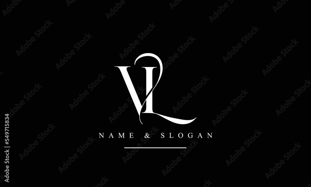 Premium Vector  Lv, vl, l, v letters abstract logo monogram