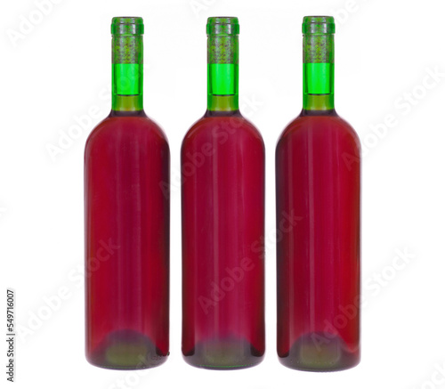 Three bottles red wine