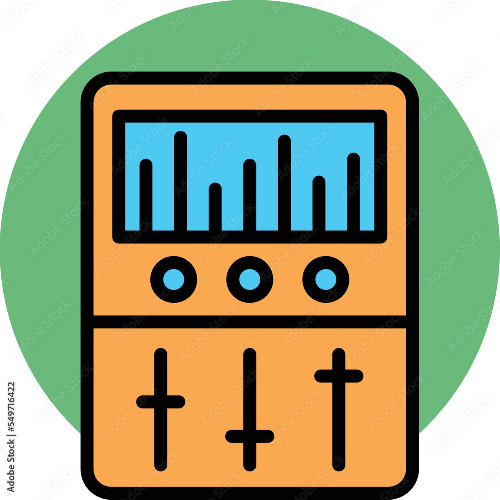 equalizer device Vector Icon
equalizer device Vector Icon