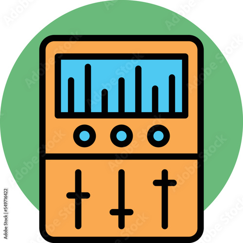 equalizer device Vector Icon
