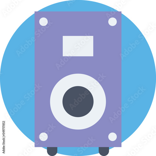 Subwoofer Vector Icon
