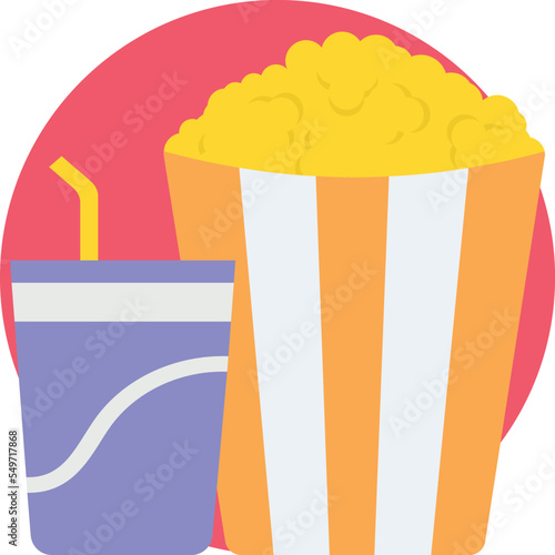 Popcorn Vector Icon
