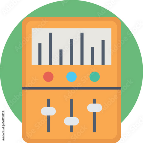 equalizer device Vector Icon
