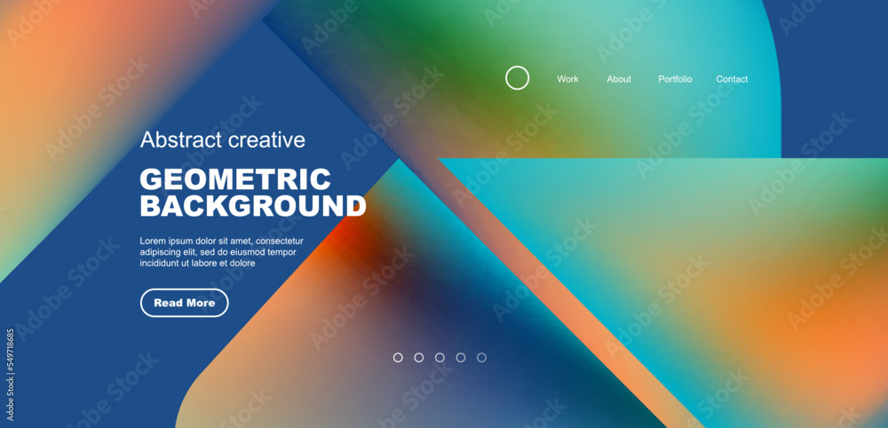 Liquid shapes with flowing gradient colors. Geometric circle round triangles. Vector illustration for wallpaper, banner, background, leaflet, catalog, cover, flyer Liquid shapes with flowing gradient colors. Geometric circle round triangles. Vector illustration for wallpaper, banner, background, leaflet, catalog, cover, flyer