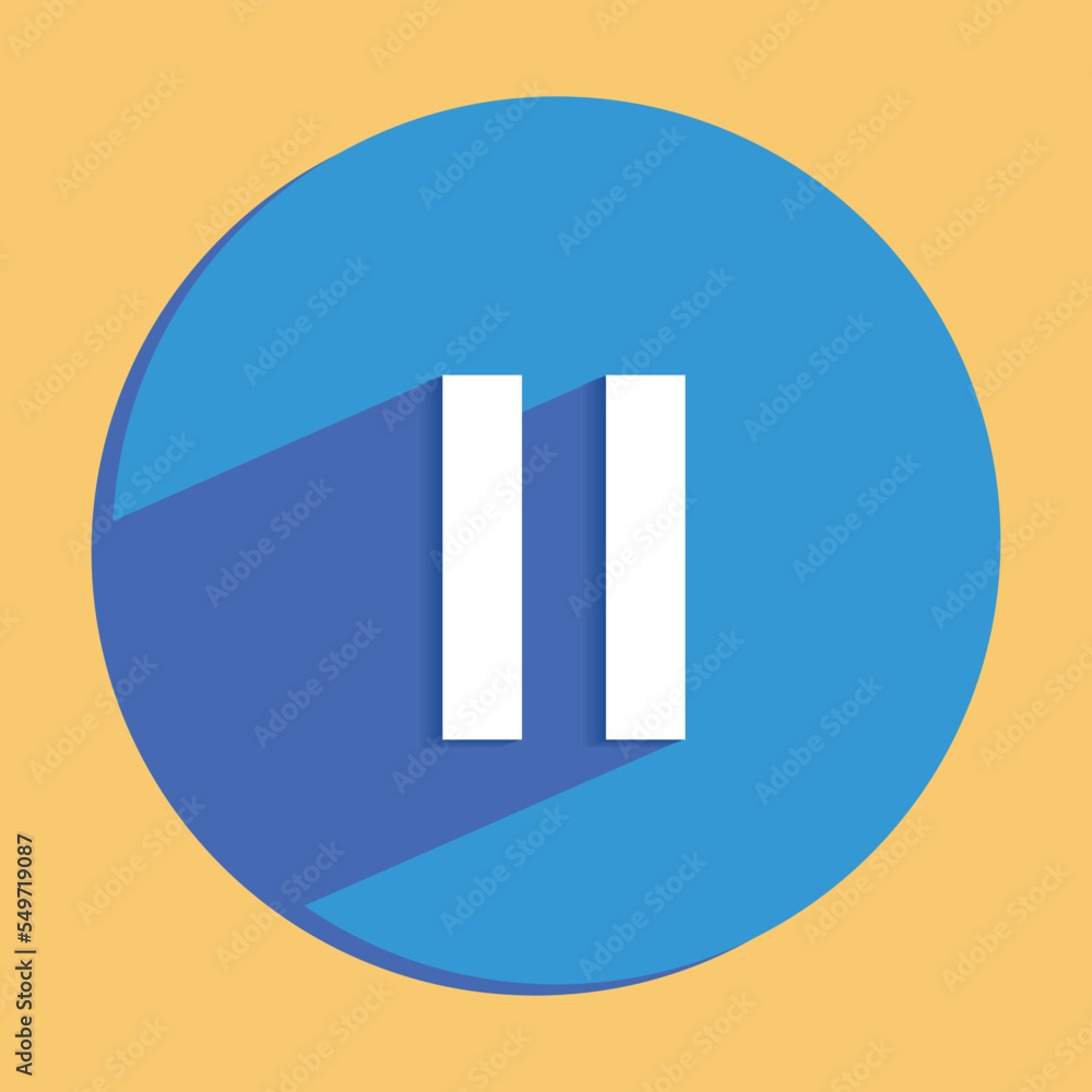 stop button flat icon button vector stop button flat icon button vector
