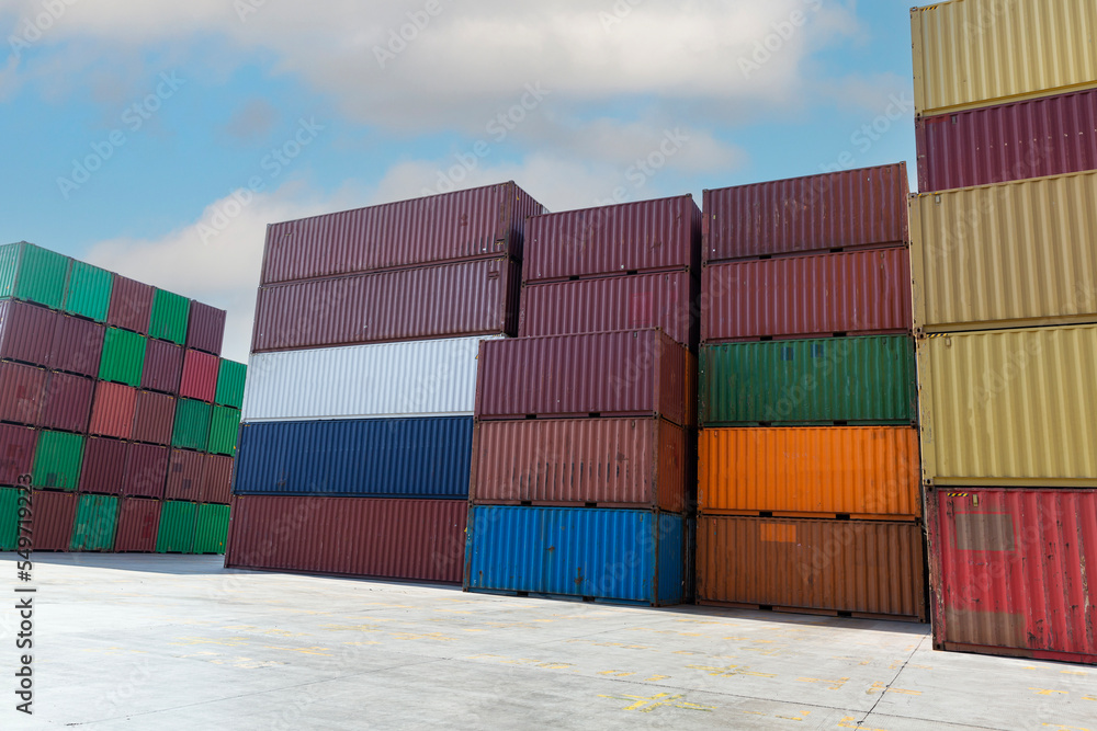 Fototapeta premium Shipping Containers, Multi Sizes 