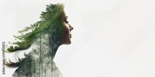Photos Concept of environment caring devotion, business sustainability and global warmi
