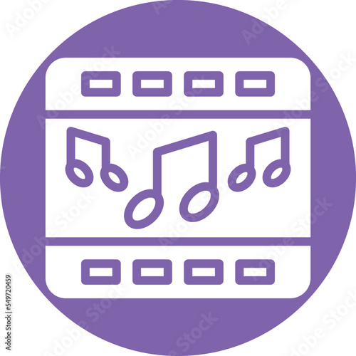 Audio Track Vector Icon
