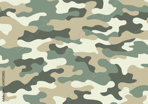 Camouflage seamless pattern military texture. Abstract modern endless camo backgound. Fabric textile print template. Vector illustration.