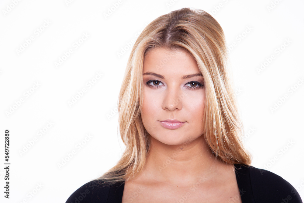 portrait of beautiful blonde woman