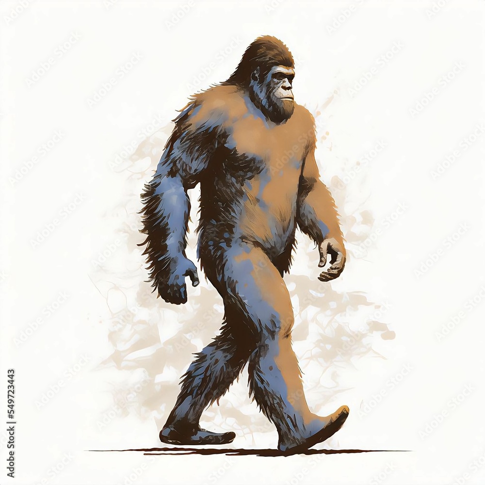 Bigfoot Walking Through the Forest | Created Using Midjourney and Photoshop Bigfoot Walking Through the Forest | Created Using Midjourney and Photoshop
