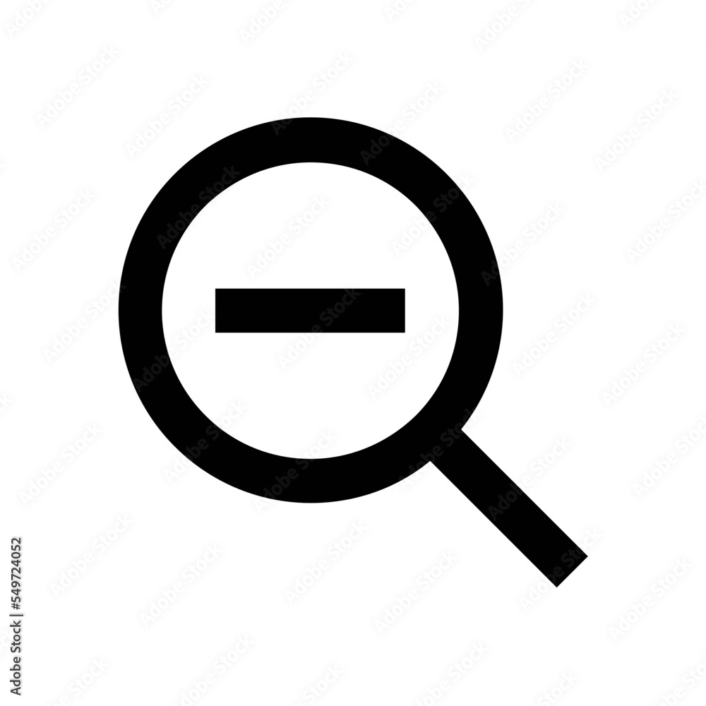 Zoom Out Vector Icon Zoom Out Vector Icon