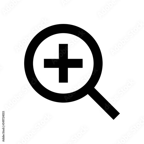 Zoom In Vector Icon 
