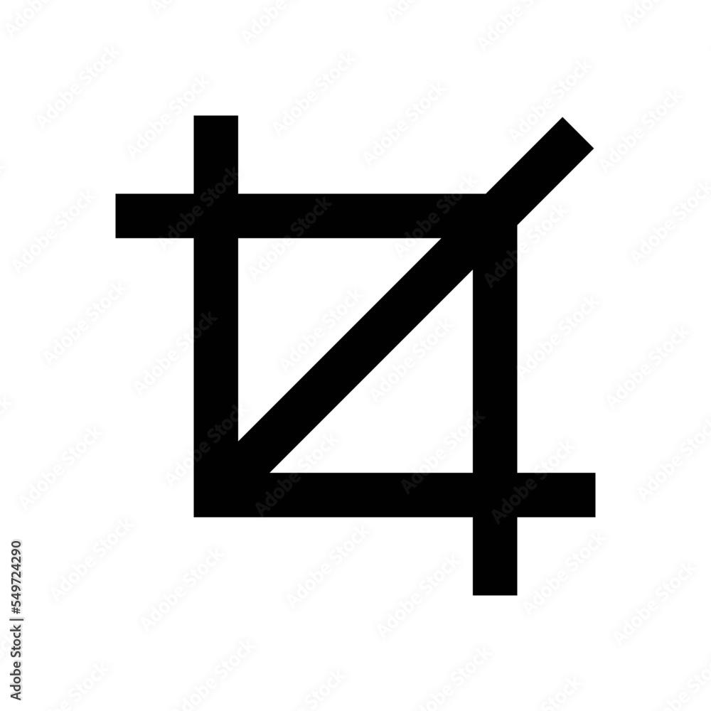 Fototapeta premium Crop Vector Icon