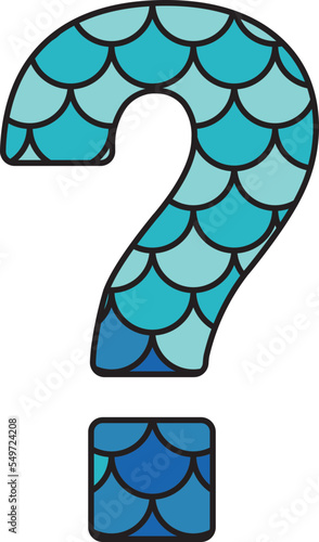 Mermaid Symbol Alphabet Question Mark
