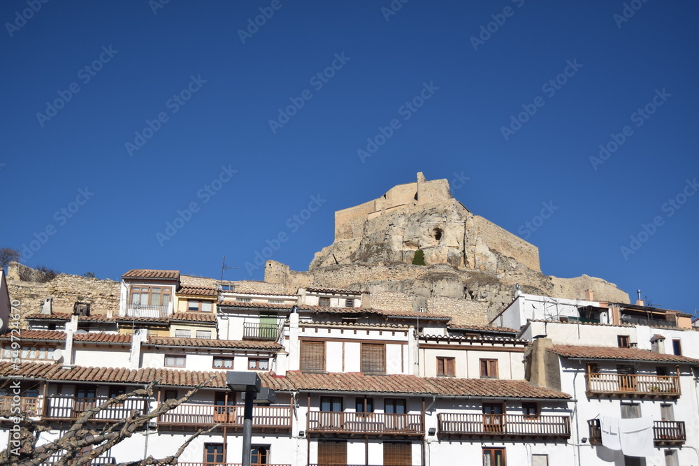 Castillo de Morella y edificios en els Ports (Castellón, Spain)