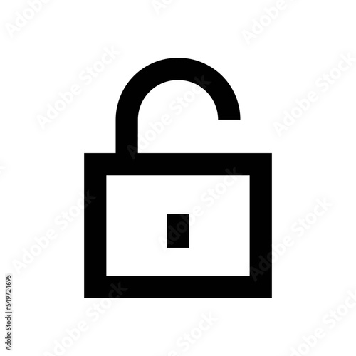 Open Padlock Vector Icon