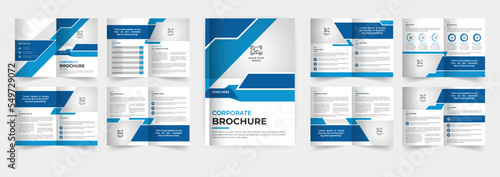 Corporate brochure template design multipage business brochure template