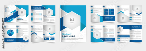 16 Pages corporate brochure template design multipage brochure 