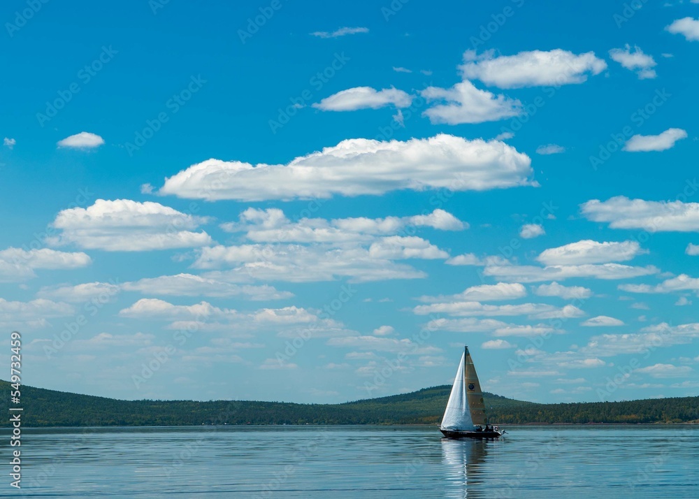 sailboat on the see