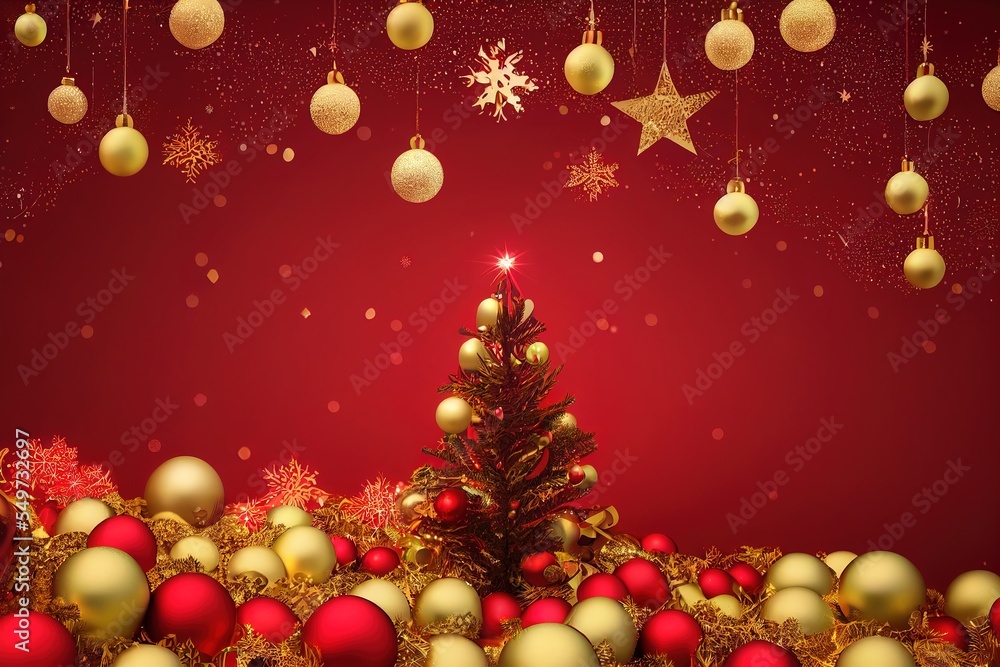 Christmas holiday background, landscape, Christmas card