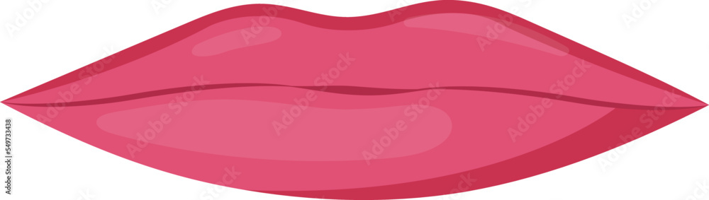 Lips flat icon Body part Lips flat icon Body part